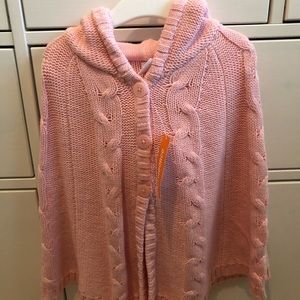 Gymboree pink poncho